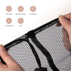 Meowoo Large Mesh Laundry Bag, 27×36inch Heavy Duty Mesh Laundry Bags Drawstring Lockable, Laundry Hamper Liner, Machine Washable, for Travel,Storage, Sports Factories, Dorms, Black 1pcs