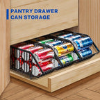 Soda Can Organizer of 4 Pack,Stackable Can Organizer For Pantry, Soda Storage, Soup Soda Can Dispenser, Can Storage Rack for Pet Food Cans