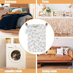 LANGYASHAN Laundry Basket Canvas Fabric Collapsible Organizer Basket for Storage Bin Toy Bins Gift Baskets Bedroom Clothes Children Nursery Hamper (Vehicle)