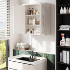 Meilocar Bathroom Wall Cabinet, Bathroom Cabinet Wall Mount, Over The Toilet Space Saver Storage Cabinets, White Medicine Cabinets with 2 Doors