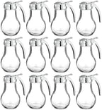 OCS Parts Syrup Dispenser with Lid and Dispensing Thumb Lever | Commercial Grade Liquid Dispensers for Home and Commercial Kitchens (12, 14 OZ)