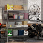 24" Deep x 54" Wide x 64" Height Wire Shelving Kit | 4-Tier | NSF Commercial Storage Rack Unit