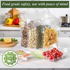 Vacuum Sealer Bags For Food - 100 Quart 11" x 16" - Commercial Grade BPA Free Bag - Durable Customized Size Food Vac Bags for Storage and Sous Vide Cooking - Puncture Prevention