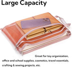 Goaste 10 Pack Mesh Zipper Pouch Bags, Double-Layer Nylon Mesh Bags with Handle, Portable Puzzle Building Block Sets Toy Storage Bags, Colored A4 Document Storage Organizer for School Office Games