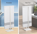 KES Standing Towel Rack Taller Version, 37" H (Equal Height) Bathroom Towel Rack Stand with Marble Base, Free Standing Towel Holder Stand, SUS304 Stainless Steel Brushed Finish, BTH229-2