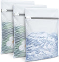BAGAIL Laundry Bags Mesh Wash Bag for Intimates Lingerie and Delicates,3Pcs(Honeycomb,3M)