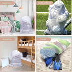 Meowoo Large Mesh Laundry Bag, 27×36inch Heavy Duty Mesh Laundry Bags Drawstring Lockable, Laundry Hamper Liner, Machine Washable, for Travel,Storage, Sports Factories, Dorms, White 1pcs