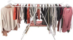 Clothes Drying Rack - Indoor/Outdoor Portable Laundry Rack for Clothing, Towels, Shoes and More - Collapsible Clothes Stand by Everyday Home (White)