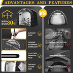 Happy Travel Bike Storage Shed Tent, Waterproof Portable Bicycle Cover with 30% More Top Storage Space for 2/3/4/5 Bikes,Clips Easy Setup Outdoor Sheds Shelter for Motorcycle, Garden Tools, Lawn Mower