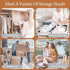 Vacuum Seal Bags for Clothing, 20 Pack Vacuum Storage Bags with Rechargeable Cordless Air Pump(5J+5L+5M+5S), Space Saver Bags for Clothes Blanket Duvets Pillows Comforters Travel