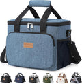 Lifewit Medium Lunch Bag, Insulated Lunch Box, Soft Cooler Cooling Tote for Adult Men Women, Light Blue 12-Can (9L)