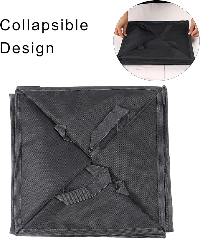 SOUJOY 4 Pack Popup Laundry Hamper, Collapsible Mesh Laundry Baskets with Handles, Foldable Clothes Hamper, Easy to Open, Portable for Laundry Storage, Kids Toy, College Dorm or Travel