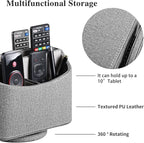 Remote Control Holder, Spinning Remotes Caddy Organizer for TV Accessories/ Controllers/ Office Supplies/ Phones, Bedside Table Desk Organizers and Decorations for Living Room, Desktop Storage Box