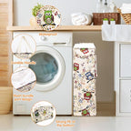 Odonata Slim Laundry Hamper Handles Collapsible Laundry Basket Thin Dirty Clothes Basket Narrow Laundry Bag Foldable Dirty Hamper 48L (Owl)