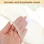 KALIONE 5 Packs Potato & Onion Bags, Hanging Mesh Storage Bags, Long and Large Reusable Net Produce Bags for Fruit Veggies, Suitable for Kitchen and Grocery