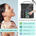 Attmu Mesh Shower Caddy Portable Dorm Tote Bag, Quick Dry Hanging Toiletry Bag, Large Capacity Shower Bag for College Dorm Room Essentials for Boys and Girls for Bath Camping (Black)