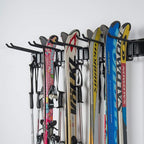 WALMANN Garage Storage Organization System Ski Wall Rack Up to 10 Pairs of Skis Mount Hanger Home Shed and Garage Snowboard Wall Rack Holds Up to 300 lbs