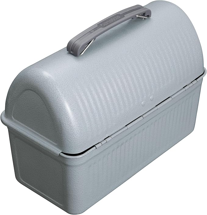 Stanley Classic Lunch Box 10 qt | Vintage Metal Lunchbox | Durable Meal Container with Handle and Latch | Stores Food, Drinks, Thermos, Water Bottle