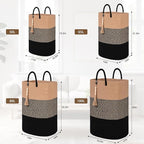 Woven Laundry Basket for Clothes, 100 L Large Rectangle Laundry Hampers, Nursery Storage Basket for Toys, Tall Dirty Clothes Hamper for Bedroom Aesthetic, Bathroom, Laundry Room