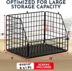 3-Tier Wall Hanging Fruit Baskets for Kitchen Organizing Fruits and Vegetables, Heavy-Duty Wall Basket for Storage, Wire Hanging Fruit Basket for Kitchen & Pantry