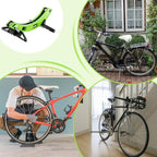 Bike Floor Stand - Adjustable Indoor Bike Display for Home | Scooter and Bicycle Parking Holder, Metal Construction, Space Saving Design, Ideal for Garage, Apartment or Workshop Storage