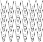 48 Pack - Long Lasting, Stainless Steel Clothespins - Strong Grip - Weather-Resistant, Multipurpose Clip - Use As Clothesline Laundry Clips, Chip Bag Clips, Hanger Clips and Craft Clips (48 Pack)