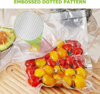 Bonsenkitchen Precut Vacuum Sealer Bags, 500 Pint 6" x 9" Food Sealer Bags,Commercial Grade, BPA Free, Heavy Duty, Customized Size Vacuum Bags for Vac Storage, Meal Prep or Sous Vide Cooking, VB11
