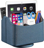YAPISHI Remote Control Holder Swivel Remotes Caddy Organizer for TV Accessories/Controllers/Office Supplies/Phones, Bedside Table Desk Organizers and Decorations for Living Room, Desktop Storage Box