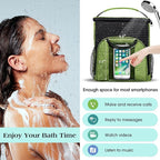 Attmu Portable Shower Caddy College Tote Bag, Quick Dry Hanging Toiletry Bag, Large Capacity Mesh Shower Caddy Portable for College Dorm Room Essentials for Boys and Girls for Bath Camping (Green)