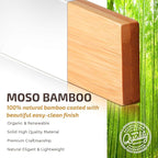 4-Pack Bamboo Drawer Dividers - 2.6" High, 12.5"-17" Adjustable Drawer Organizers for Clothes, Expandable Dresser Separators in Bedroom/Bathroom/Kitchen/Office Organization and Storage (White)