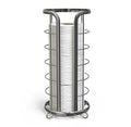 BROOKSTONE, Shiny Chrome Toilet Paper Holder, Freestanding Bathroom Tissue Organizer, Minimalistic Storage Solution, Modern & Stylish Design [Holds MEGA Rolls]