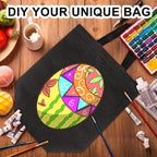 JERIA Black Reusable Totes Bag with Reinforced Handles Non Woven Bulk Shopping Bags