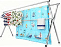 Premium Stainless Steel Clothes Drying Racks 81.5-83 Inches Heavy Duty Drying Rack Clothing Collapsible Foldable Portable Large Laundry Drying Rack with 20 Windproof Hooks for Indoor Outdoor