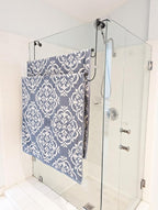 Insieme (29 x16x4.7 Inch) Towel Rack for Over Glass Shower Wall or Glass Shower Enclosure (Frameless or Frames up to 1.6" Thick). 2 Tier - Black- No Rust