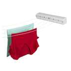 Honey-Can-Do DRY-01626 5-Line Extendable Clothesline, Self-Retracting Line, Up to 68-Feet,White
