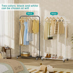 SINGAYE Clothes Rack Garment Coat ：Drying Clothing Racks Metal Freestanding for Hanging Clothes Portable Closet for Laundry Bedroom Black