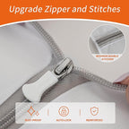 Polecasa 3Pcs Mesh Laundry Bags with Sturdy Zipper, Even Mesh Holes, Variety Sizes for all Your Delicates, Lingerie, Bras, Baby Clothes -Travel Essentials (1 Large, 1 Medium, 1 Small)