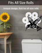 Hummingbird Toilet Tissue Holder,Animal Paper Holders,Decorative Metal Papers Holder,Funny Toilet Animal Storage for Bathrooms,Bathroom Paper Organizer for Extra 8 Rolls Wall Mounted Art Decor