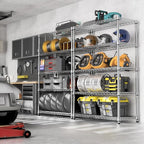 1750 LBS Storage Shelves 5-Tier Utility Shelving Unit Steel Organizer Wire Rack for Home,Kitchen,Office,Garage, Capacity 17.7" D x 47.2" W x 72.3" H | Organizer Wire Rack, for Home, Kitchen, Office, Garage, 1750 LBS Capacity