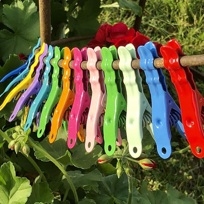 Extreme Clothespins | Slicker Yellow Color | Solid 304 Stainless Steel - 20 Pack | Heavy Duty | Anti-Rust | Laundry Pins | Clothes Pins | Chip Clips | Lifetime Product | No Plastic | Made in Italy
