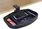 ApexDesk Clamp-On Under Desk 360-Degree Swivel Drawer - Perfect Office Storage Accessory For Your Existing Standing Desk (Clamp-On Desk Drawer - Black)