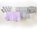 Aluminum 27" Collapsible Wall Mounted Clothes Drying Rack, Space Saver, Easy Storage, Retractable