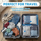 Vacuum Storage Bags with Electric Pump, Vacuum Seal Bags, Space Saver Compression Bags for Clothing, Pillows, Blanket, Bedding Comforters, Travel Lugggage, 10 Combo