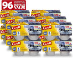 Glad GladWare Mini Round Food Storage Containers with Lids, Small BPA Free Reusable Plastic Snack Containers with Lock Tight Seal for Lunch, Portion Control, and On the Go, 4 Oz, 8 Count - 12 Pack