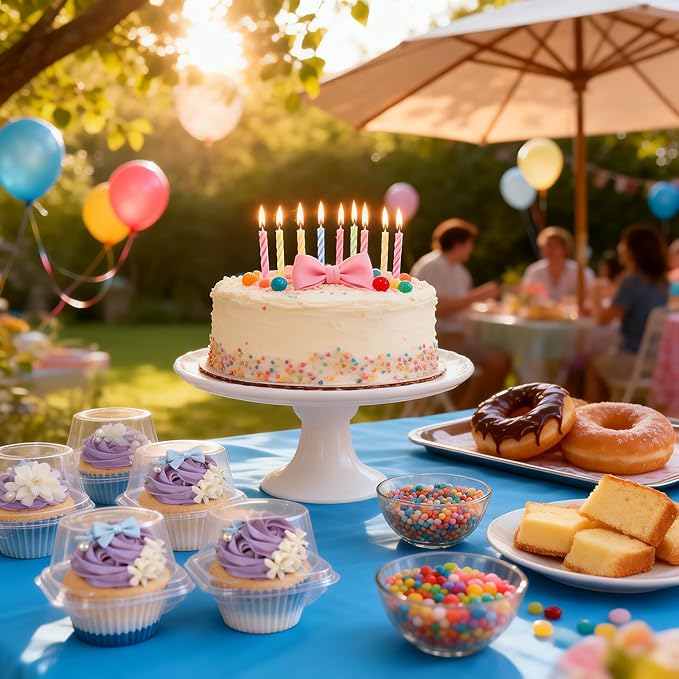 150 Pcs Cupcake Boxes Plastic Individual Cupcake Containers Single Cupcake Carrier with Connected Airtight Dome Lid for Party