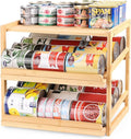 Can Organizer for Pantry, 3 Tiers Pantry Can Organizer Hold up to 72 3oz Cat Can, Rolling Can Storage Soda Dispenser Can Holders for Cabinet
