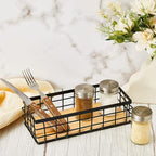 Funrous 2 Pcs Metal Small Wire Basket Wall Hanging Wire Basket Hang Small Bathroom Kitchen Storage Organizer Toilet Paper Mesh Storage Bin Shelf Rack with Base(Black,9.84 x 3.94 x 2.76 Inches)
