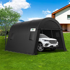 COBIZI 10x15 Carport Canopy Heavy Duty Portable Garage Tent with Double Zippered Roll-up Doors & Vents, Large Space Car Port Car Garage Waterproof Anti-Snow for Cars, Boats, Trucks
