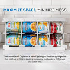 Shelf Reliance Cansolidator Cupboard - 1-Pack Can Organizer for Pantry, Stackable Soda Can Storage for Kitchen, Holds 20 Cans of Food or Soda