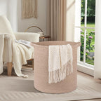 OIAHOMY 80L Laundry Hamper, Storage Basket with Handles, Laundry Basket For Toys, Pillows, Blankets,Clothes-20x18in-Brown